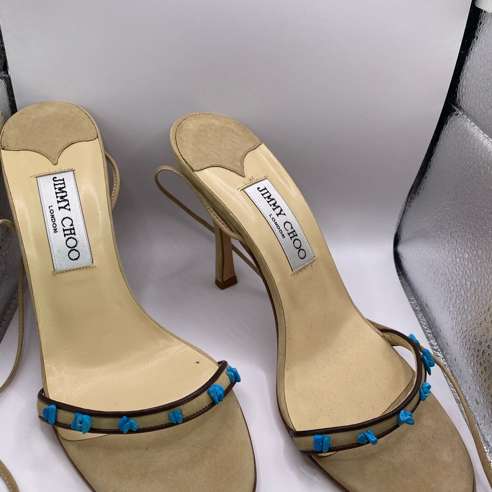 Jimmy Choo Ankle Lace Up Sandals - Picture 6 of 6